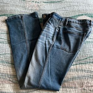 WHBM High-rise everyday soft denim skinny flare jeans